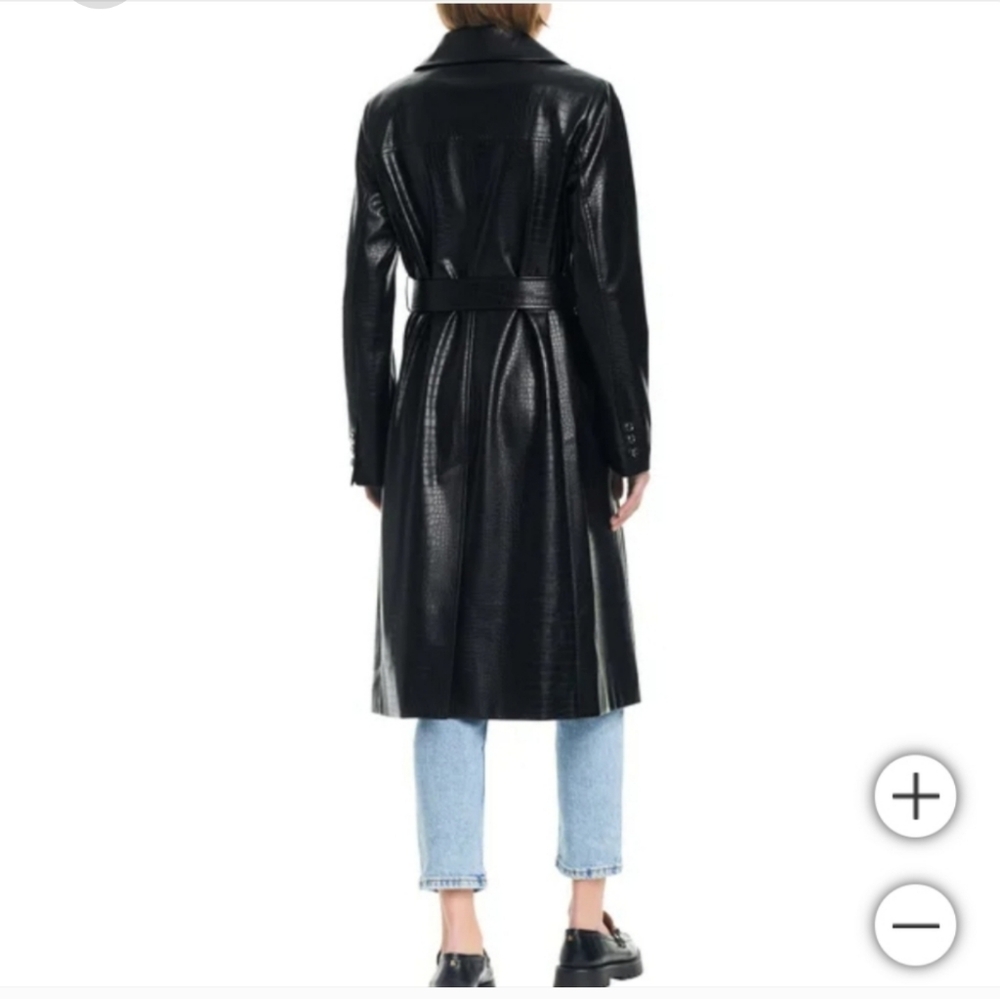 Vince Camuto Ladies' Maxi Faux Leather Jacket nwt - Picture 2 of 9